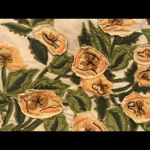 Pottery Barn Embroidered lumbar pillow cover